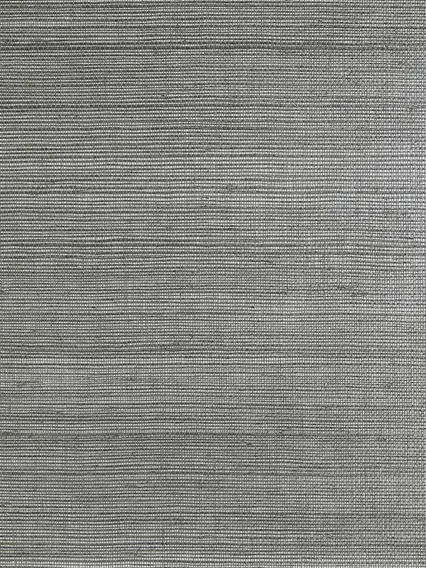 Sisal on Metallic fabric in slate silver color - pattern number LN50090 - by Seabrook in the Lillian August Natural Textured Wallcoverings Vol 2 collection