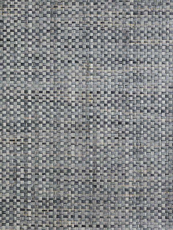 Japanese Paperweave wallpaper in blue charcoal color - pattern number LN50093 - by Seabrook in the Lillian August Natural Textured Wallcoverings Vol 2 collection