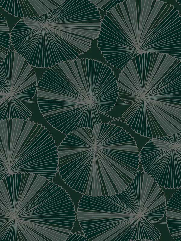 Layered fabric in deep green color - pattern number NT6111 - by Candice Olson in the Natural Discovery collection