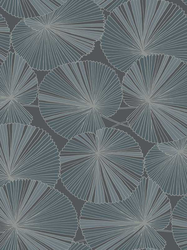 Layered fabric in deep blue color - pattern number NT6113 - by Candice Olson in the Natural Discovery collection