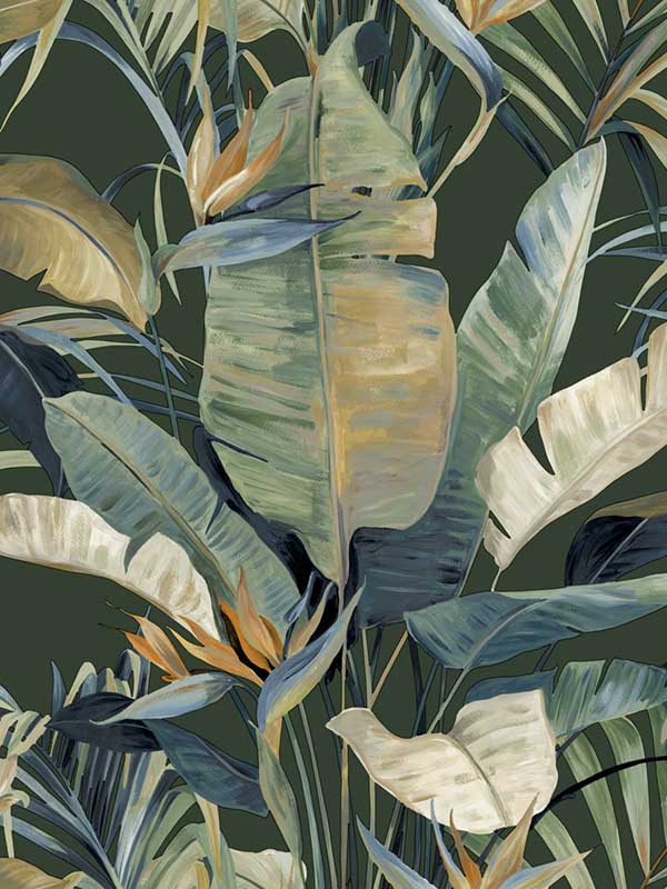Tropical fabric in green color - pattern number NT6136 - by Candice Olson in the Natural Discovery collection