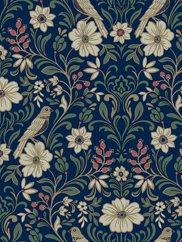 Colette fabric in navy color - pattern number MF4745 - by Magnolia Home by Joanna Gaines in the Magnolia Home Vol 4 collection