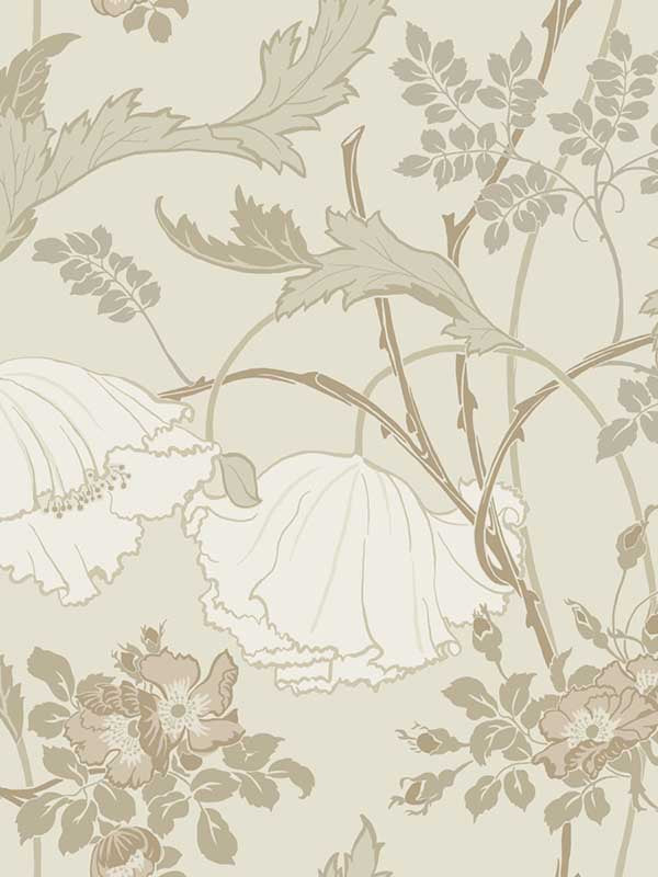 Gwendolyn fabric in neutral and coral color - pattern number MF4752 - by Magnolia Home by Joanna Gaines in the Magnolia Home Vol 4 collection