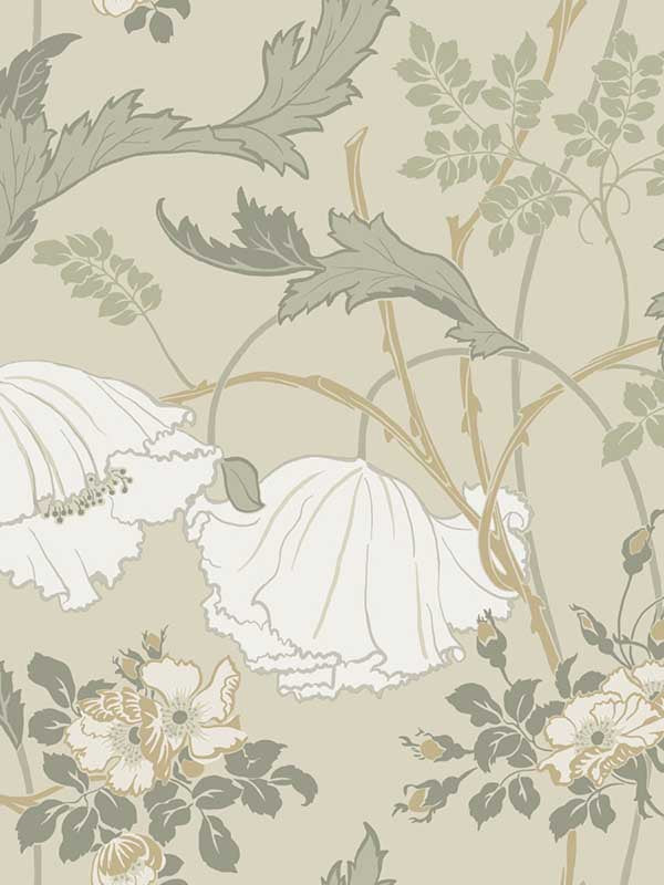 Gwendolyn fabric in linen and sage color - pattern number MF4754 - by Magnolia Home by Joanna Gaines in the Magnolia Home Vol 4 collection