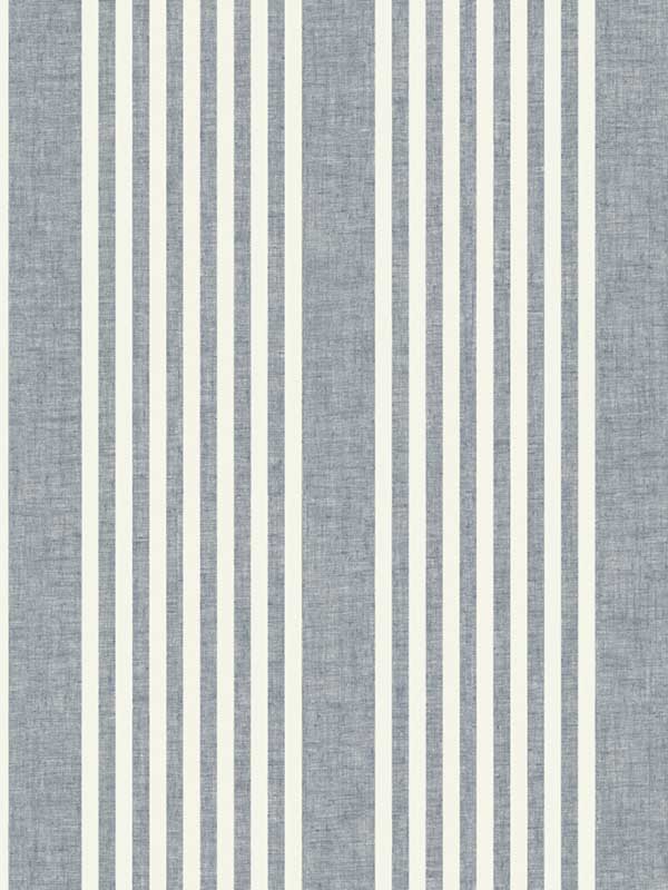 French Linen Stripe fabric in navy color - pattern number MF4768 - by Magnolia Home by Joanna Gaines in the Magnolia Home Vol 4 collection