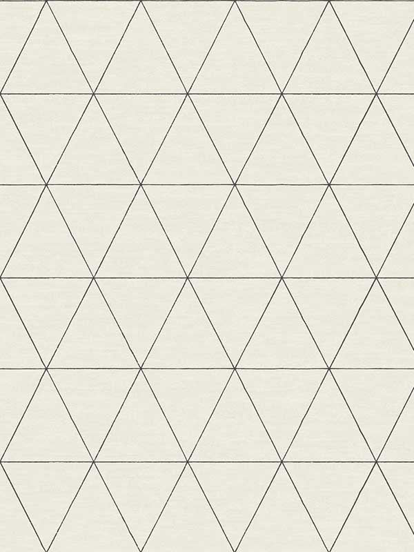 Ridge wallpaper in white and black color - pattern number OM3615 - by Magnolia Home by Joanna Gaines in the Magnolia Home Vol 4 collection