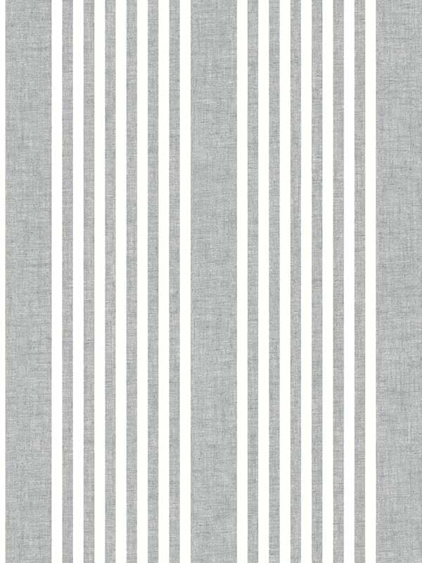 French Linen Stripe fabric in charcoal color - pattern number SR1586MH - by Magnolia Home by Joanna Gaines in the Magnolia Home Vol 4 collection