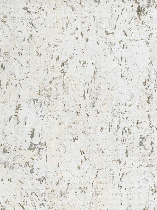 Cork W3319 fabric in white silver metallic color - pattern number W3319.1.0 - by Kravet in the Elements II Naturals collection