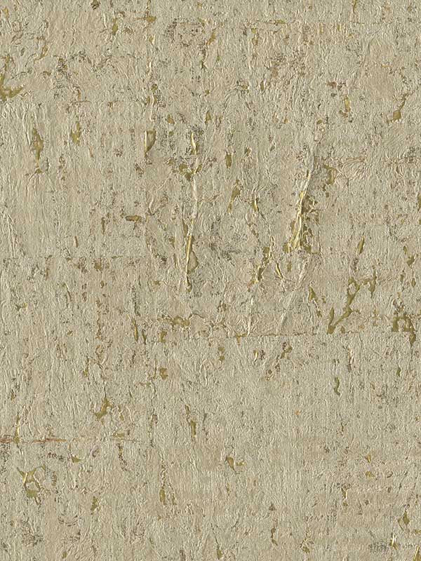 Cork W3319 fabric in gold yellow metallic color - pattern number W3319.404.0 - by Kravet in the Elements II Naturals collection