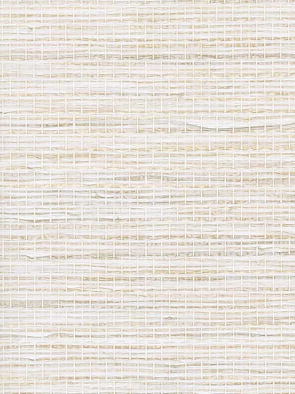 Raffia W3980 wallpaper in ivory beige white color - pattern number W3980.1.0 - by Kravet in the Elements II Naturals collection