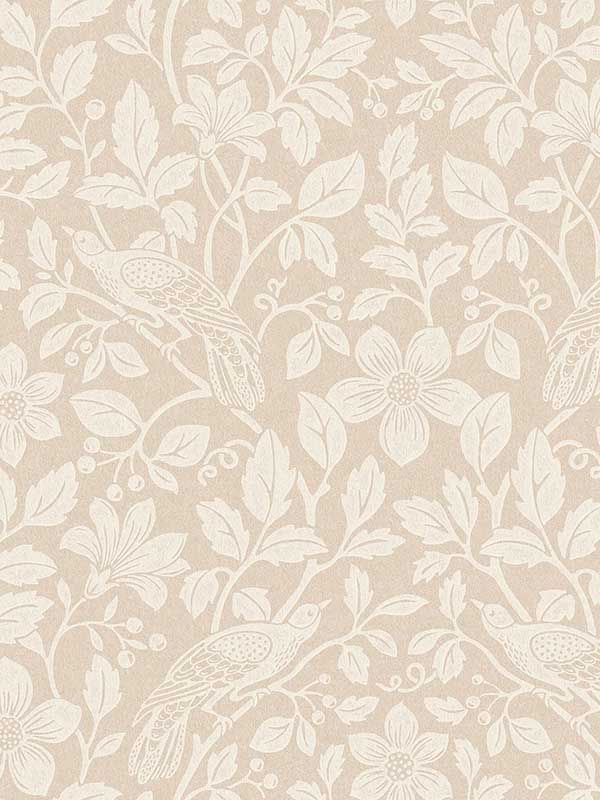 Marlow Bird Vine fabric in beige color - pattern number 4164-M1817 - by Advantage in the Westbury Forest collection