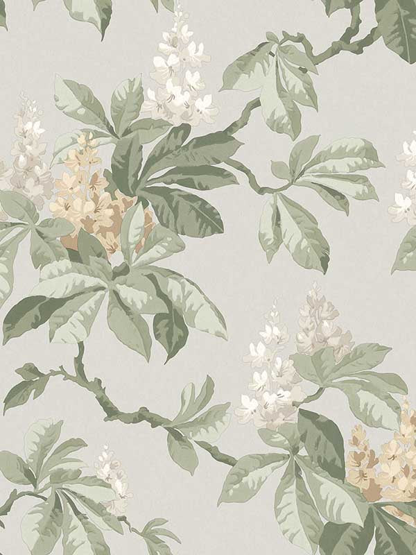 Chestnut Floral wallpaper in grey color - pattern number 4164-M1821 - by Advantage in the Westbury Forest collection