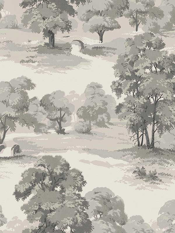 Sherwood Glade wallpaper in grey color - pattern number 4164-M1831 - by Advantage in the Westbury Forest collection