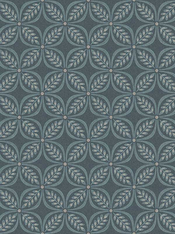 Morgrove Trellis wallpaper in blue color - pattern number 4164-M1834 - by Advantage in the Westbury Forest collection