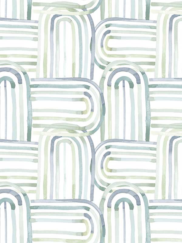 Lolly Arches fabric in teal color - pattern number 4135-27270 - by A Street Prints in the Whimsy collection