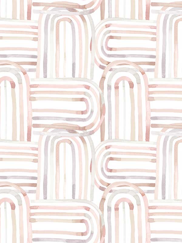 Lolly Arches fabric in blush color - pattern number 4135-27271 - by A Street Prints in the Whimsy collection