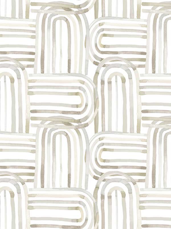 Lolly Arches fabric in beige color - pattern number 4135-27272 - by A Street Prints in the Whimsy collection