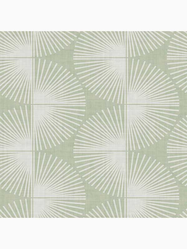 Fluted Geo Peel and Stick fabric in sage color - pattern number 127433 - by Graham and Brown in the Peel and Stick Wallpaper by Nicole Miller collection