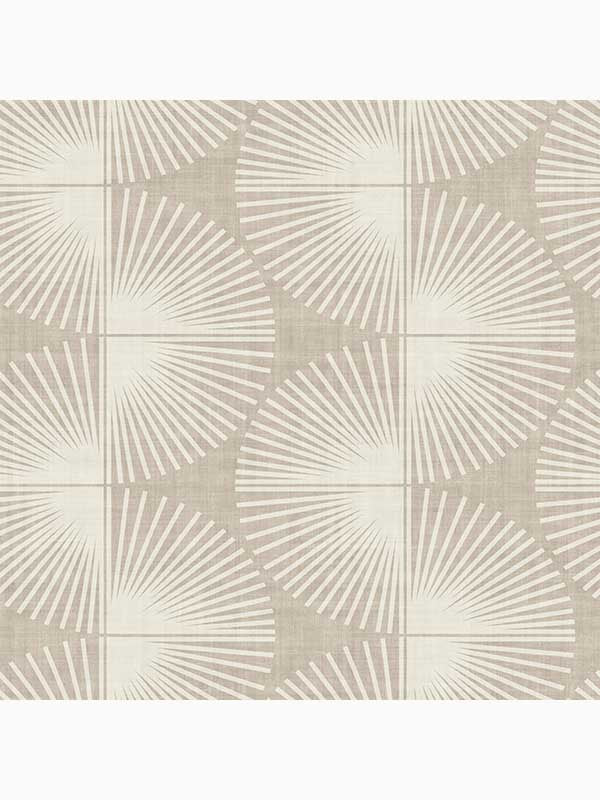 Fluted Geo Peel and Stick fabric in twine color - pattern number 127434 - by Graham and Brown in the Peel and Stick Wallpaper by Nicole Miller collection