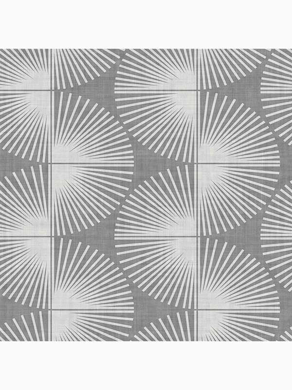 Fluted Geo Peel and Stick fabric in smoke color - pattern number 127435 - by Graham and Brown in the Peel and Stick Wallpaper by Nicole Miller collection
