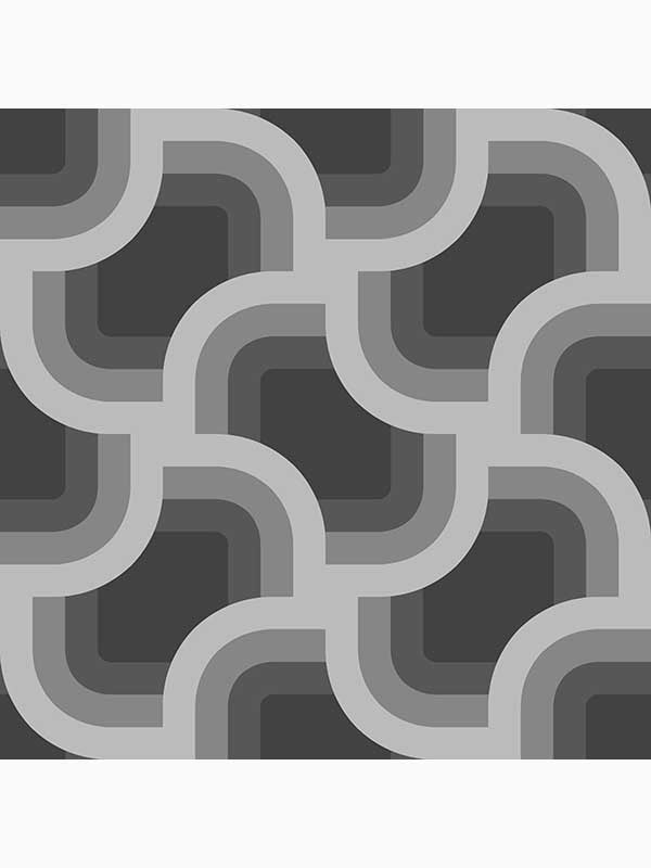 Retro Geo Peel and Stick fabric in black color - pattern number 127446 - by Graham and Brown in the Peel and Stick Wallpaper by Nicole Miller collection