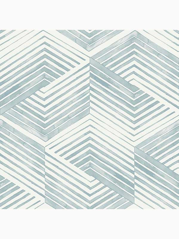 Geo Movement Peel and Stick wallpaper in chambray color - pattern number 127447 - by Graham and Brown in the Peel and Stick Wallpaper by Nicole Miller collection