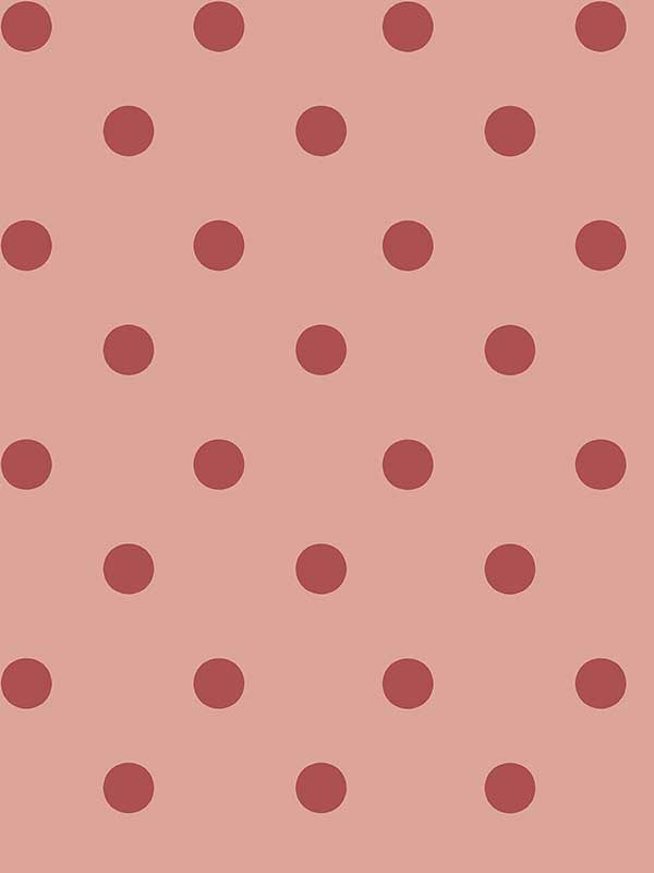 Button Spot wallpaper in pink and red color - pattern number 125521 - by Graham and Brown in the Cath Kidston Collection collection