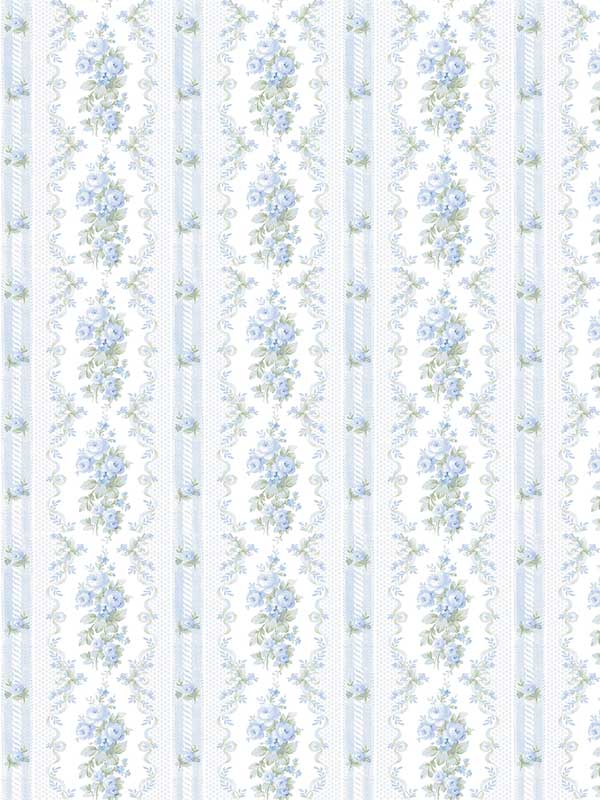 Dreamy Days Peel and Stick fabric in sweet blue color - pattern number LFS6112 - by Brewster in the NuWallpaper by Love Shack Fancy collection