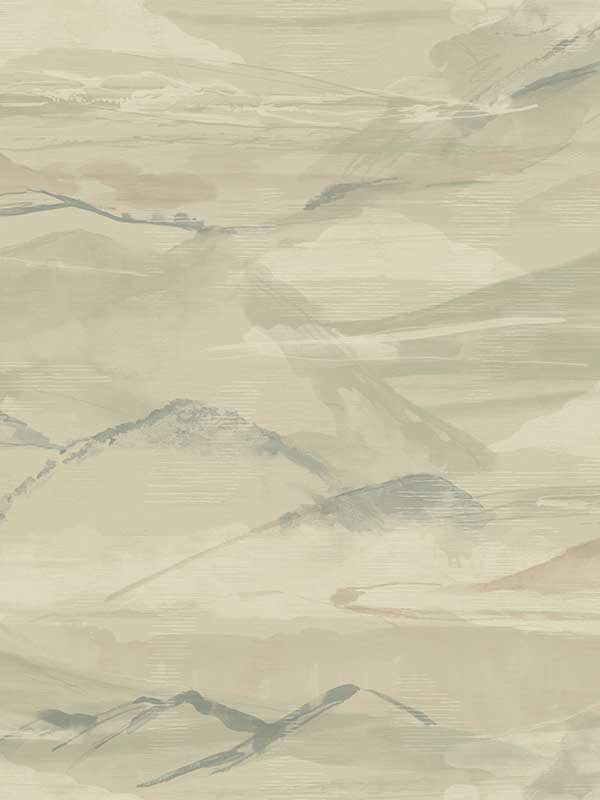 Bozeman Mountains fabric in moss color - pattern number 4142-72624 - by Chesapeake in the Yellowstone collection