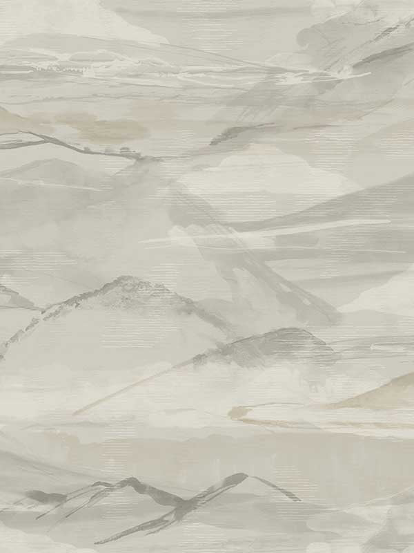 Bozeman Mountains fabric in grey color - pattern number 4142-72626 - by Chesapeake in the Yellowstone collection