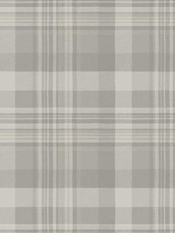 Dutton Plaid wallpaper in grey color - pattern number 4142-72634 - by Chesapeake in the Yellowstone collection