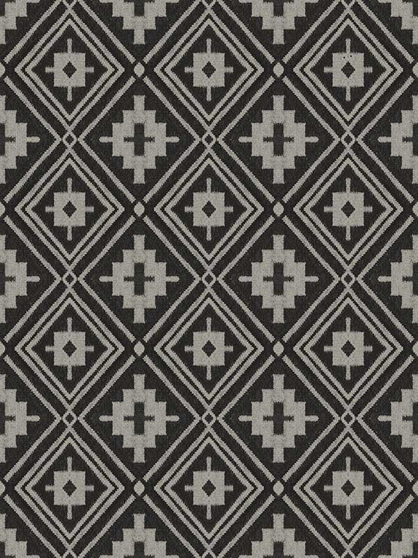 Camp Blanket wallpaper in black color - pattern number 4142-72656 - by Chesapeake in the Yellowstone collection