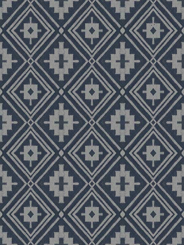 Camp Blanket wallpaper in dark blue color - pattern number 4142-72657 - by Chesapeake in the Yellowstone collection