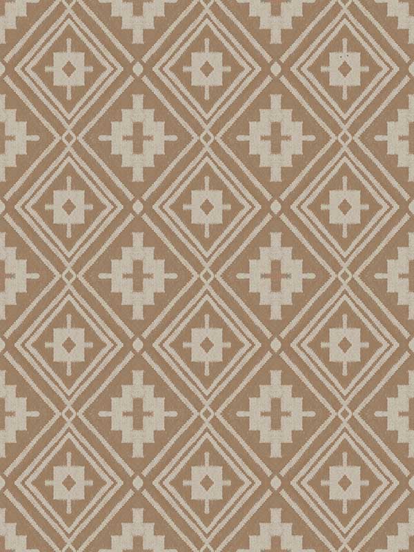Camp Blanket wallpaper in chestnut color - pattern number 4142-72660 - by Chesapeake in the Yellowstone collection