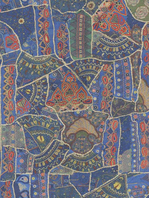 Front Row fabric in jewel blue color - pattern number BW45125.1.0 - by G P & J Baker in the Kit Kemp Wallpapers collection
