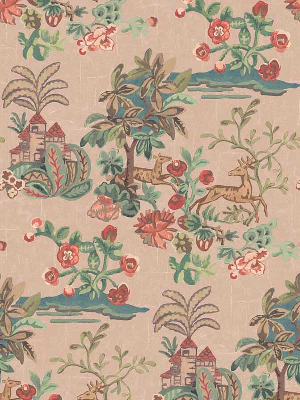 Knights Tale fabric in plaster color - pattern number BW45138.5.0 - by G P & J Baker in the Kit Kemp Wallpapers collection