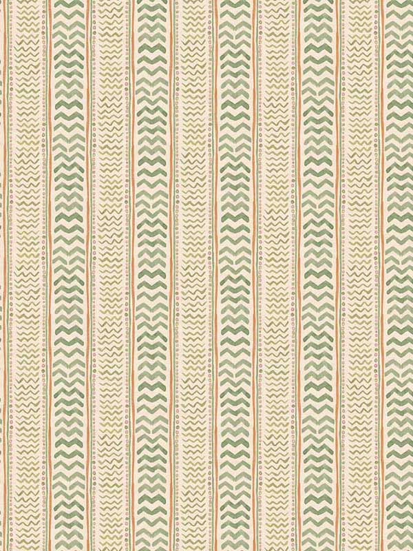 Wriggle Room fabric in sage color - pattern number BW45140.1.0 - by G P & J Baker in the Kit Kemp Wallpapers collection