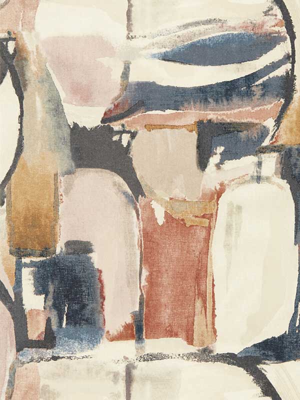 Figura fabric in midnight spice color - pattern number W0180/03.CAC.0 - by Clarke and Clarke in the Vivido collection