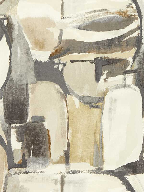 Figura fabric in linen charcoal color - pattern number W0180/02.CAC.0 - by Clarke and Clarke in the Vivido collection