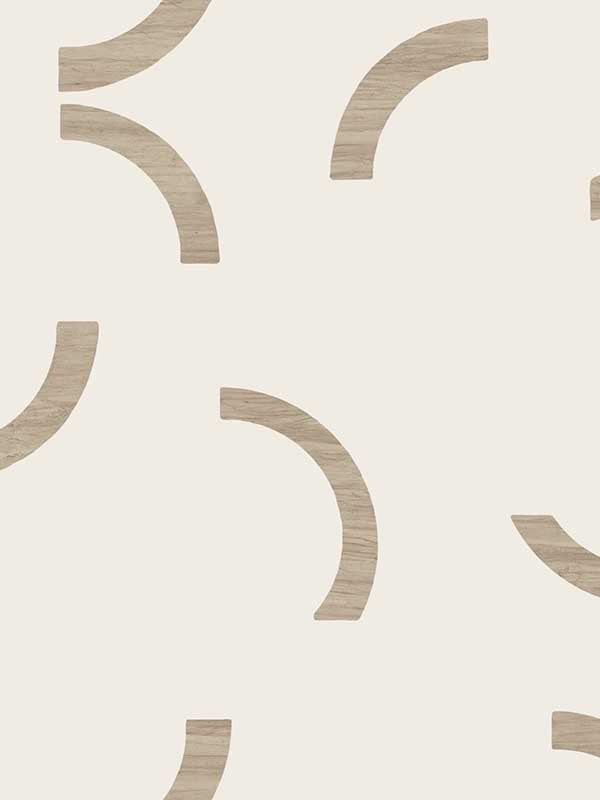 Lunula wallpaper in taupe color - pattern number FM1026 - by York in the Formations collection
