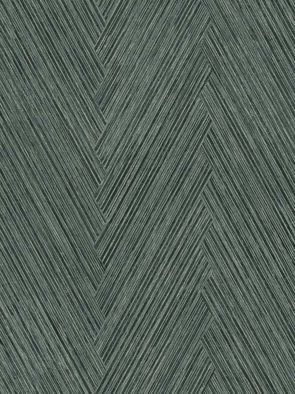 Thatched Chevron fabric in bottle green color - pattern number FM1054 - by York in the Formations collection