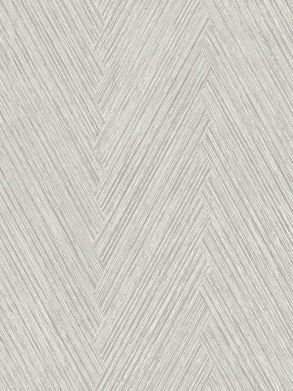 Thatched Chevron wallpaper in dove color - pattern number FM1055 - by York in the Formations collection