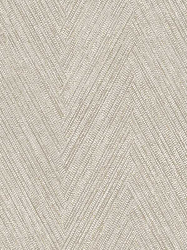Thatched Chevron wallpaper in linen color - pattern number FM1056 - by York in the Formations collection
