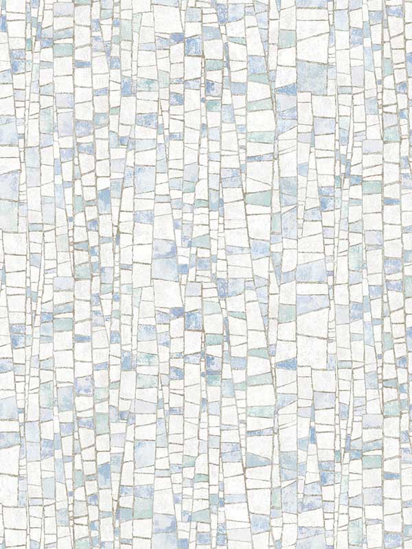 Kaleidoscopic wallpaper in blue color - pattern number FM1081 - by York in the Formations collection