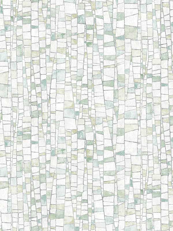 Kaleidoscopic wallpaper in green color - pattern number FM1084 - by York in the Formations collection