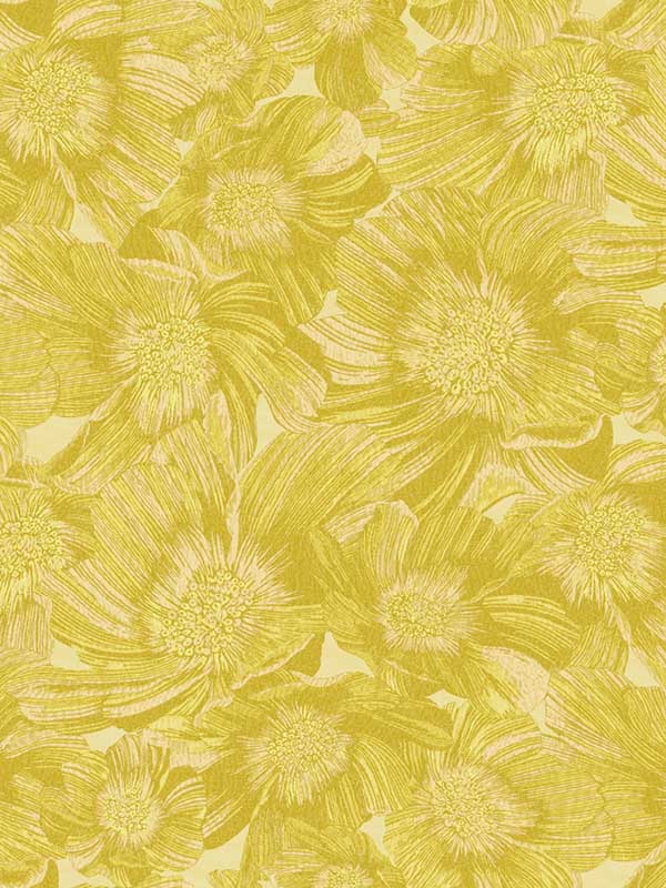 Anemoni fabric in yellow color - pattern number MI10500 - by York in the Missoni Home 05 collection