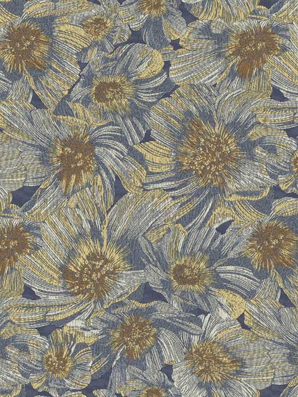 Anemoni wallpaper in blue color - pattern number MI10501 - by York in the Missoni Home 05 collection