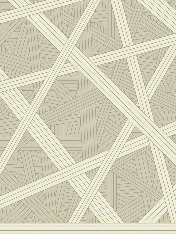 Nastri wallpaper in warm neutral color - pattern number MI10561 - by York in the Missoni Home 05 collection