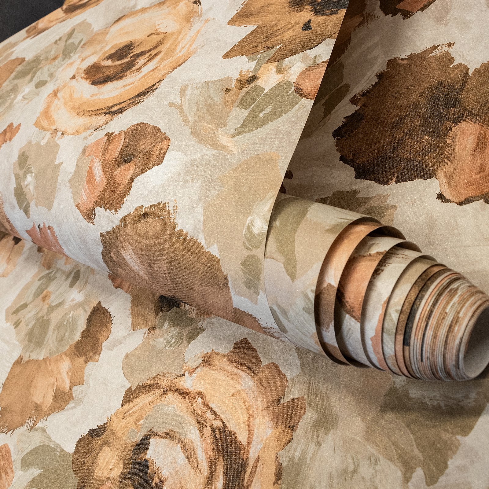 Paeonia wallpaper in beige color - pattern number GH26901-23 - by Galerie in the Julie Feels Home collection
