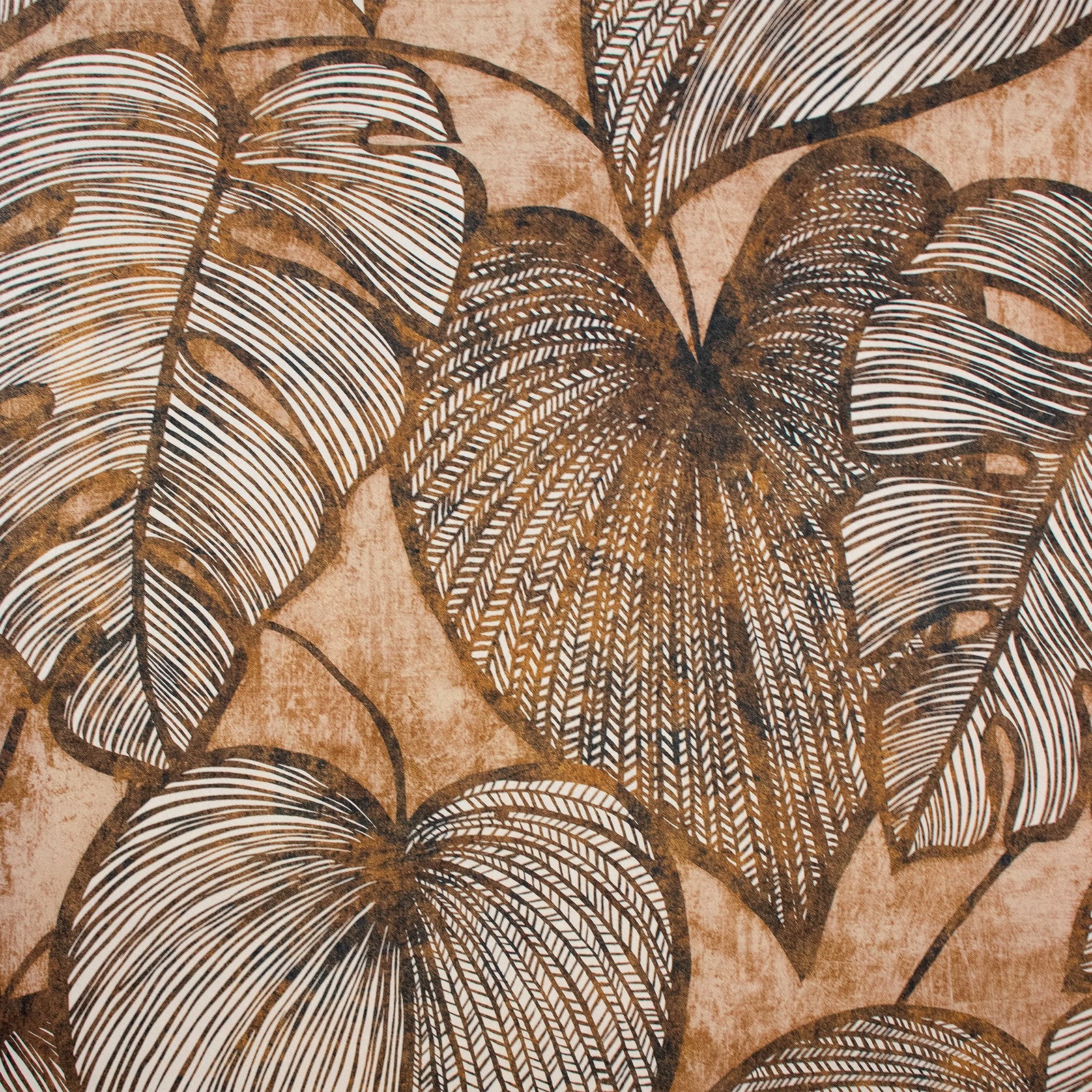 Monstera wallpaper in orange color - pattern number GH26936-23 - by Galerie in the Julie Feels Home collection